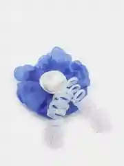 Индиго бант с резинкой ручной работы