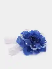 Индиго бант с резинкой ручной работы