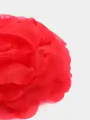 Алый праздничный бант на бесшовной резинке