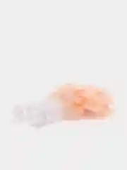 Коралловый меланж бант с резинкой ручной работы