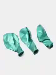Зеленый шары воздушные, цвет металлик, хром, набор 3 штук