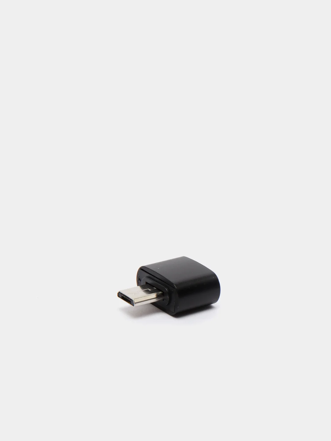 Черный адаптер OTG + micro USB