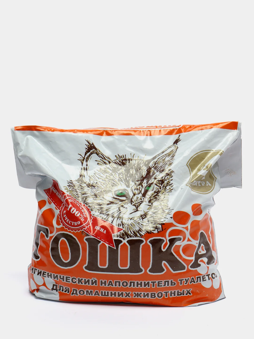 Наполнитель впитывающий "Гошка", крупные гранулы, 4 л