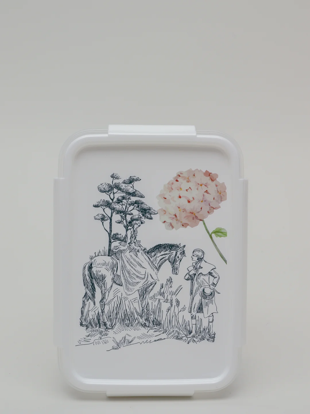 Прозрачный контейнер для СВЧ "Toile de jouy"