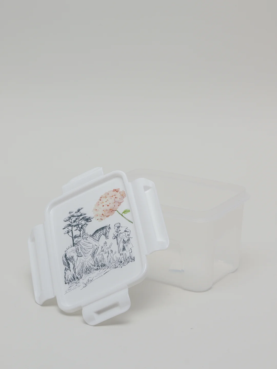Прозрачный контейнер для СВЧ "Toile de jouy"