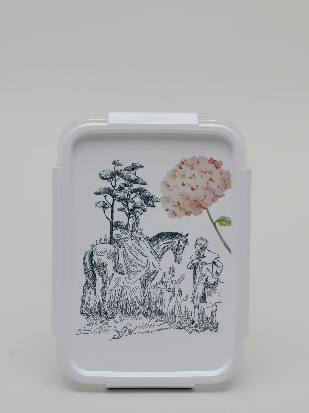 Прозрачный контейнер для СВЧ "Toile de jouy"