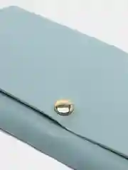 Голубой кошелек из эко кожи женский
