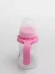 Розовый бутылочка Baby Land 150 мл с ручками, силиконовой классической соской Air System