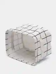Белый корзина для хранения, тканевый ящик, контейнер для мелочей, органайзер для белья