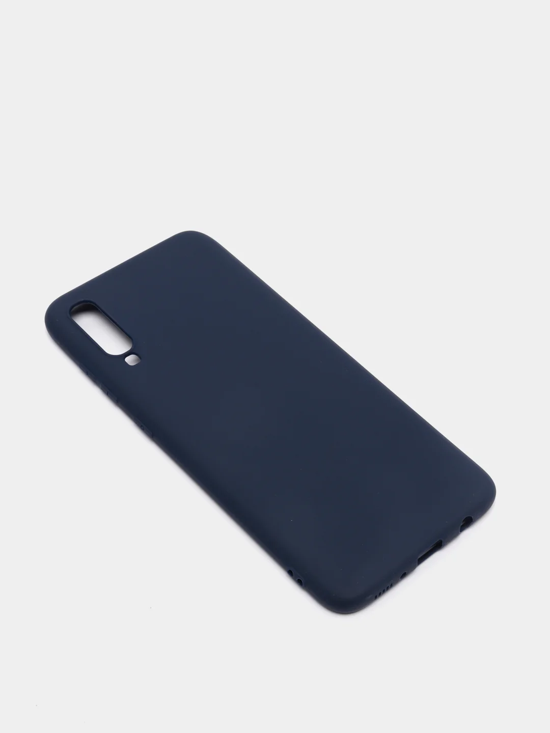 Темно-синий чехол для Samsung Galaxy A70 силиконовый (Самсунг Галакси А70)