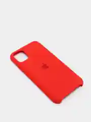 Красный чехол Silicone Case для iPhone 11, с открытым низом