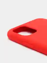 Красный чехол Silicone Case для iPhone 11, с открытым низом