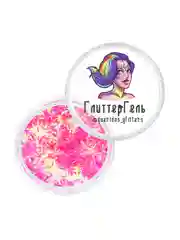 Queridos Glitters. Глиттергель. Блёстки для лица и тела. Цвет "Млечные Звёзды Пинк" 3 мл