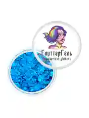 Queridos Glitters. Глиттергель. Блёстки для лица и тела. Цвет "Голубая Бездна" 3 мл