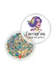 Queridos Glitters. Глиттергель. Блёстки для лица и тела. Цвет "Нирвана" 3 мл