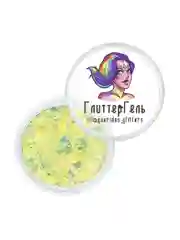 Queridos Glitters. Глиттергель. Блёстки для лица и тела. Цвет "Чикен" 3 мл