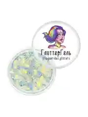 Queridos Glitters. Глиттергель. Блёстки для лица и тела. Цвет "Стрекоза" 3 мл