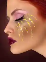 Queridos Glitters. Глиттергель. Блёстки для лица и тела. Цвет "Стрекоза" 3 мл
