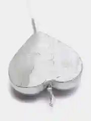Серебряный свечи для торта "Сердце"