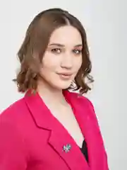 Желтый брошь-застежка