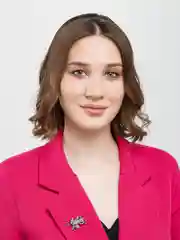 Желтый брошь-застежка