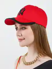 Красный бейсболка черная, унисекс