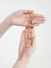 Желтый цепочка-чокер