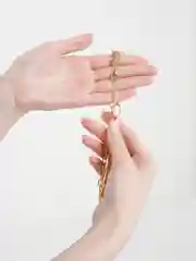 Желтый цепочка-чокер