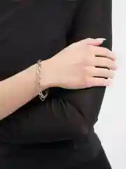 Серебряный браслет-цепочка, серебряный браслет на запястье руки, браслет на руку двойная цепочка