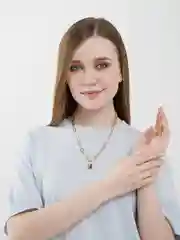 Лимонный цепочка-чокер