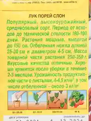 Семена Лук порей Слон набор 1, 3, 5 уп