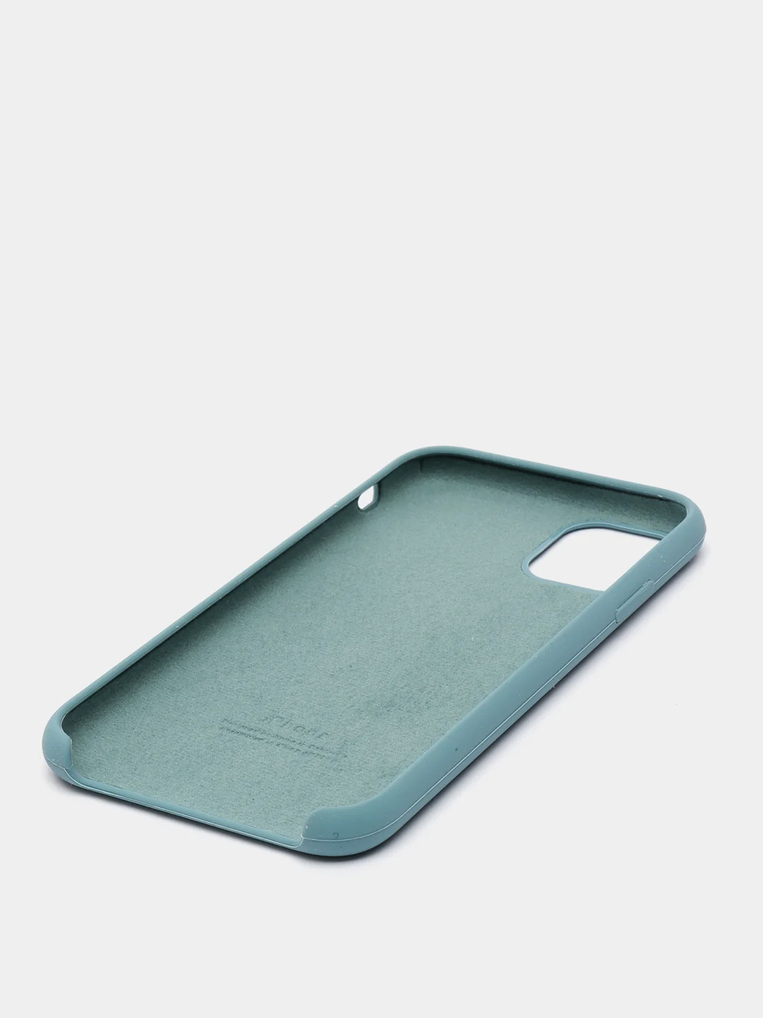 Зеленый чехол Silicone Case для iPhone 11, с открытым низом