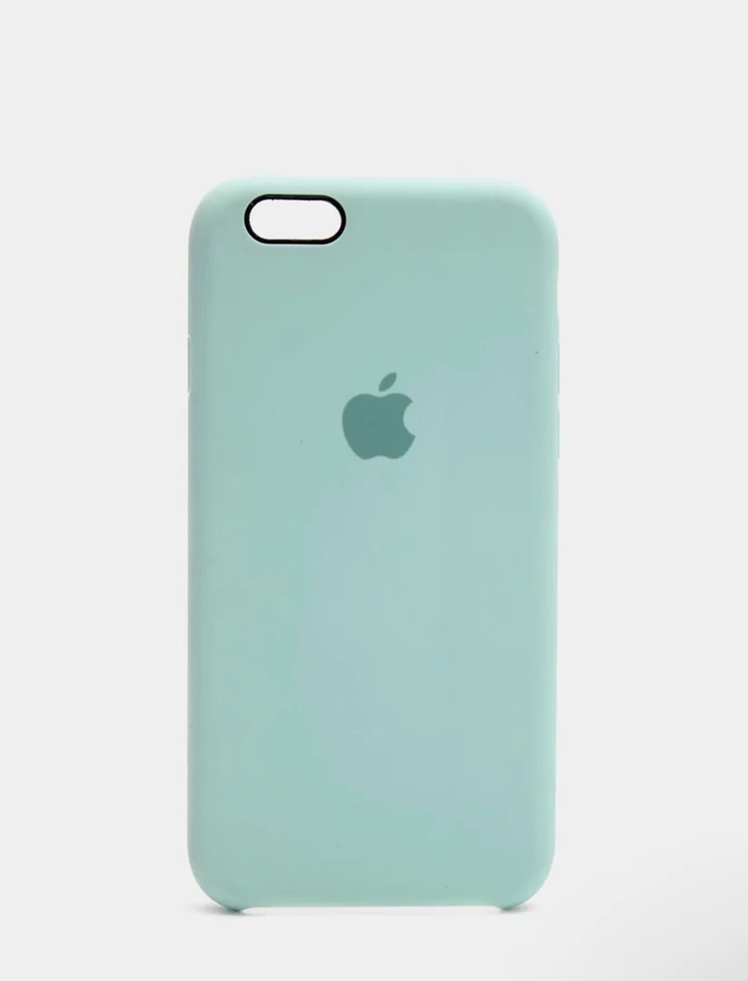Белый силиконовый чехол iPhone 6 / iPhone 6S, Silicone Case, с закрытым низом
