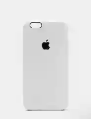 Белый силиконовый чехол iPhone 6 / iPhone 6S, Silicone Case, с закрытым низом