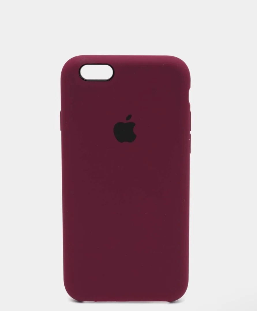 Белый силиконовый чехол iPhone 6 / iPhone 6S, Silicone Case, с закрытым низом