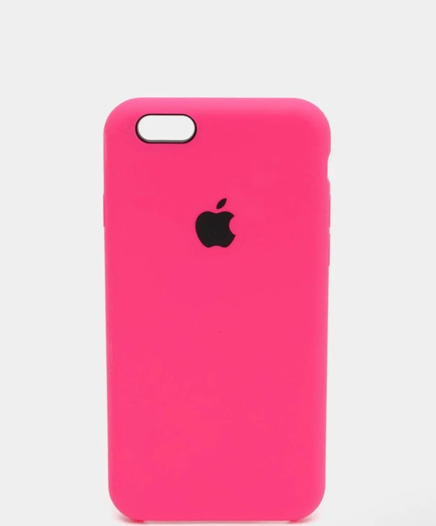 Белый силиконовый чехол iPhone 6 / iPhone 6S, Silicone Case, с закрытым низом