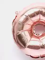 Розовый воздушный шар "Цифра 9" 40 см, розовый