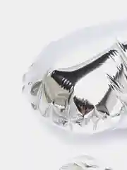 Серебряный воздушный шар "Цифра 3" серебряный, 100 см