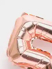 Розовый воздушный шар "Цифра 5" розовый, 40 см