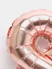 Розовый воздушный шар "Цифра 8" 40 см, розовый