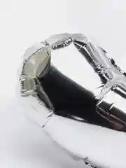 Серебряный воздушный шар "Цифра 5" серебряный, 100 см