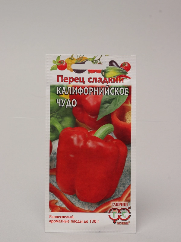 Семена Перец сладкий "Калифорнийское чудо" набор 1, 3, 5 уп