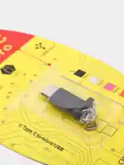Черный переходник с micro-USB на Type-c