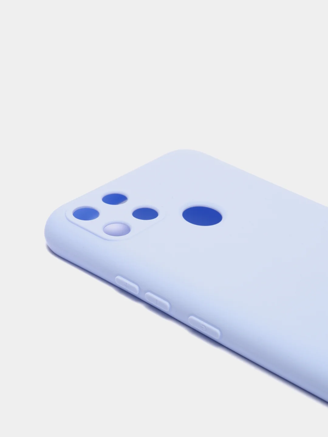 Голубой чехол Realme C21Y/C25Y, силиконовый, с защитой камеры, Реалми С21У С25У