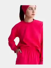 Вишнёвый костюм женский, свитшот и шорты, хлопок