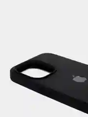 Черный чехол Silicone Case для iPhone 13 Pro с закрытым низом