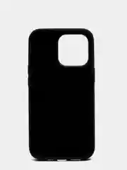 Черный чехол Silicone Case для iPhone 13 Pro с закрытым низом