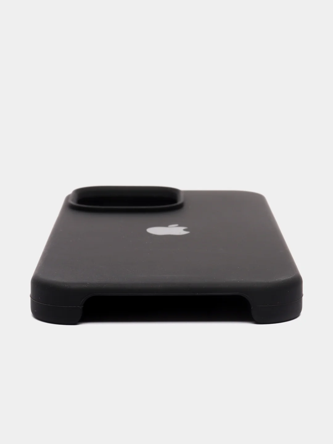 Черный чехол Silicone Case для iPhone 13 / 13 Pro / 13 Pro Max с открытым низом