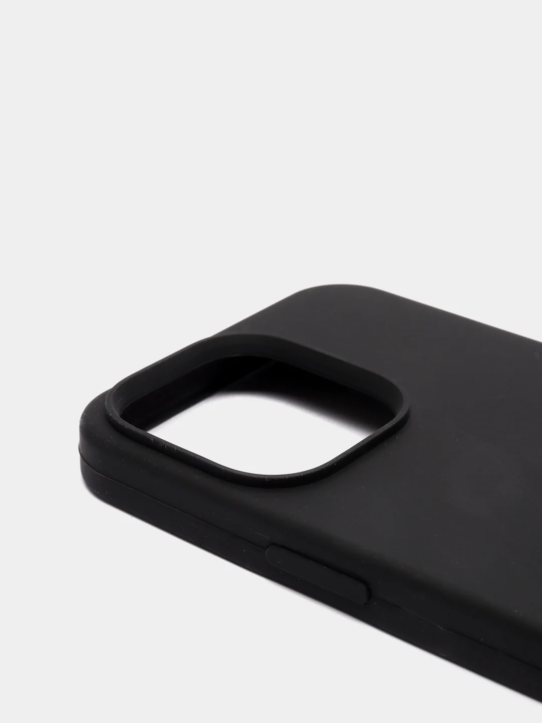 Черный чехол Silicone Case для iPhone 13 / 13 Pro / 13 Pro Max с открытым низом