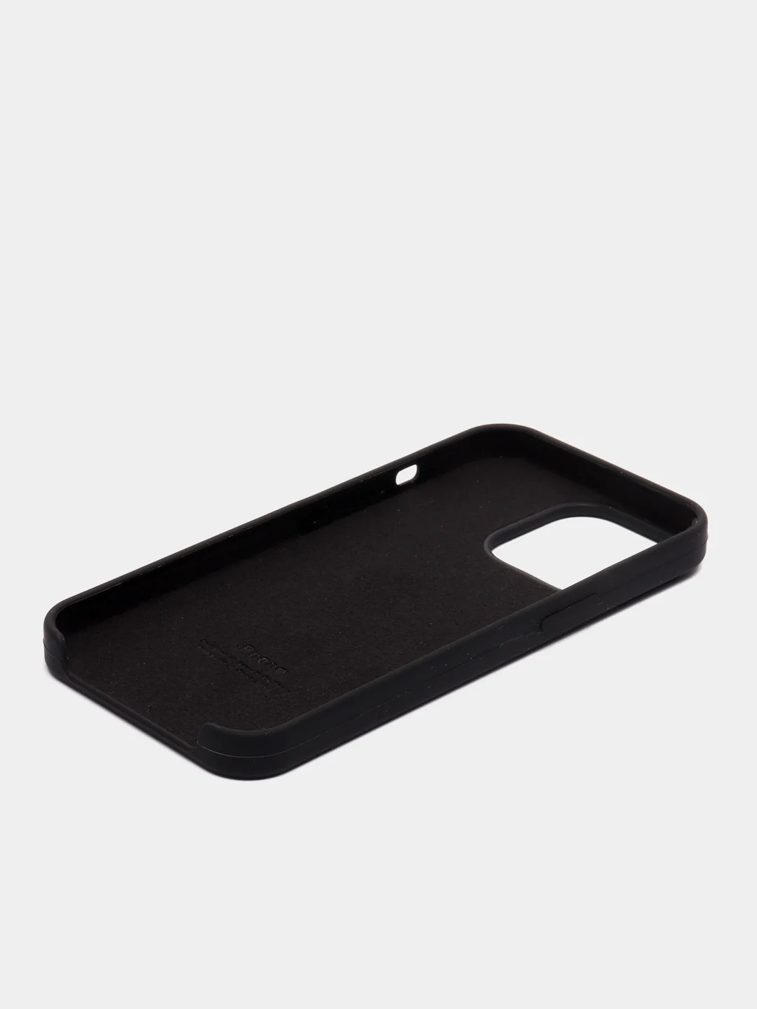 Черный чехол Silicone Case для iPhone 13 / 13 Pro / 13 Pro Max с открытым низом